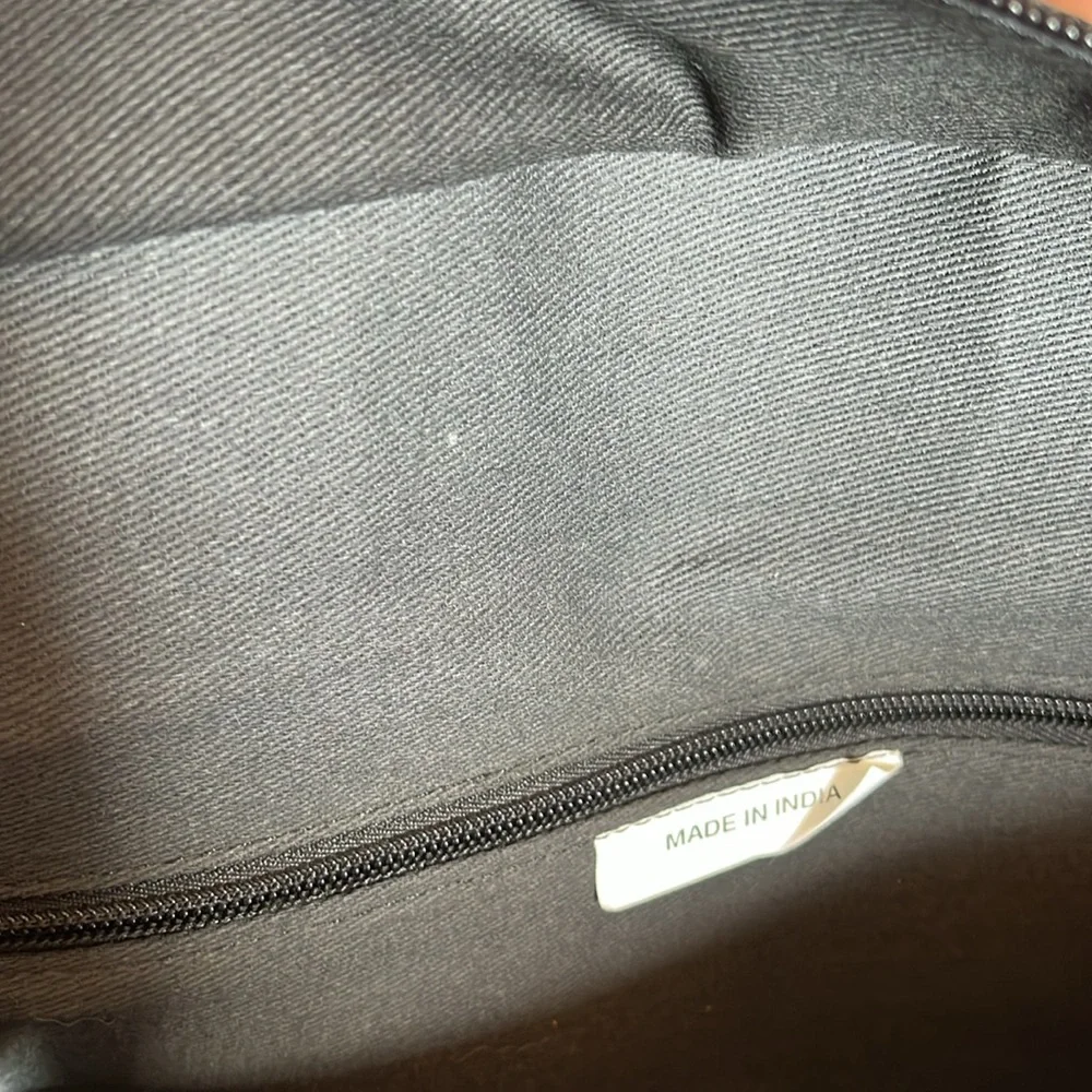 Black Leather Brief Case, made in India